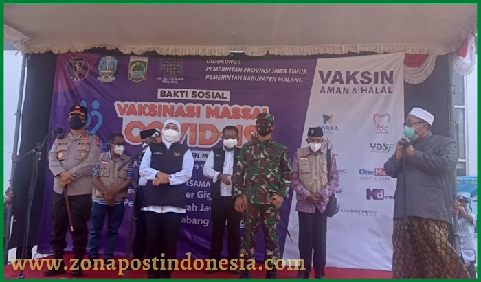 KEGIATAN VAKSINASI PESANTREN DAN LEMBAGA KEAGAMAAN DI KABUPATEN MALANG BERJALAN LANCAR DAN SUKSES