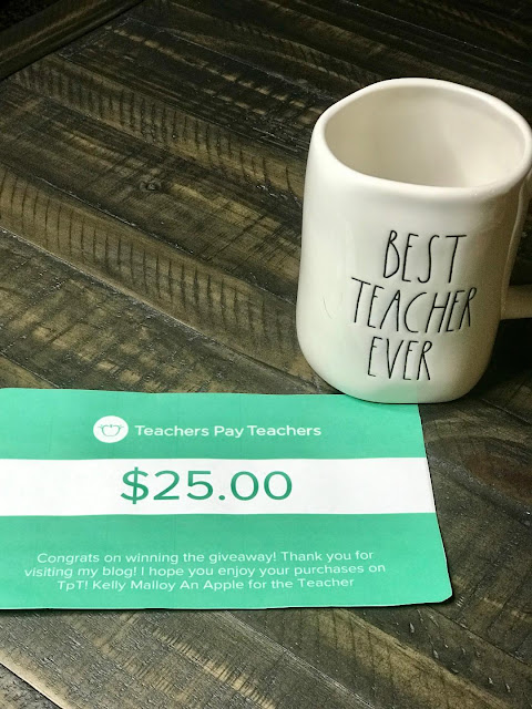 Teachers pay Teachers Gift Card Giveaway