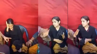 बुर्के में कैमरा छिपाकर शाहीन बाग पहुंची गैर-मुस्लिम महिला, प्रदर्शनकारियों ने पकड़ा, पूछताछ जारी बुर्के में कैमरा छिपाकर शाहीन बाग पहुंची गैर-मुस्लिम महिला, प्रदर्शनकारियों ने पकड़ा, पूछताछ जारी