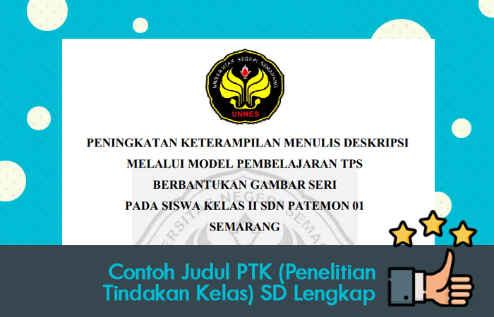 34+ Contoh judul ptk bahasa indonesia sd ideas in 2021 