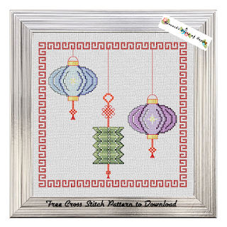 Chinese Lanterns Cross Stitch Pattern Chinese Lanterns Cross Stitch Pattern