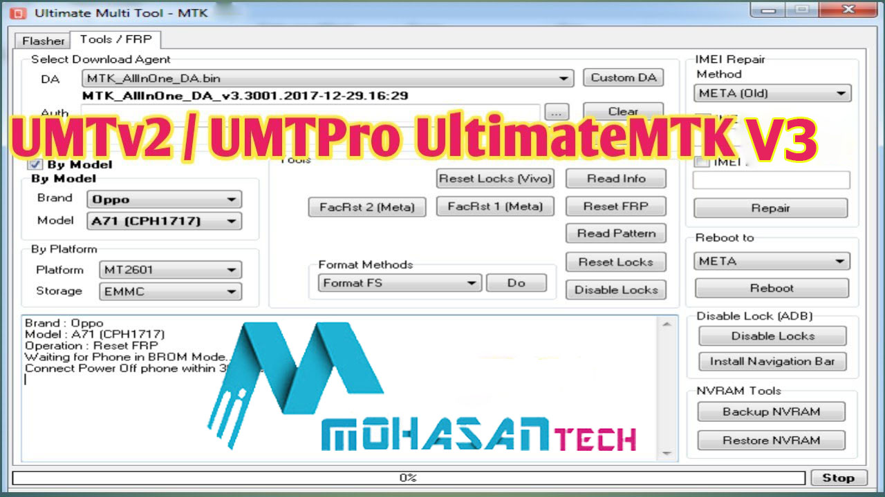 MTK auth Bypass Tool. Auth tool