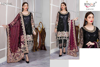 Rinaz Fashion Minhal Georgette Pakistani Suits Collection 2020 Latest   