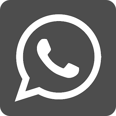 Black and White Square Whatsapp Icon