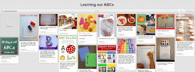 Learning our ABCs pinterest board by Scribble Doodle and Draw