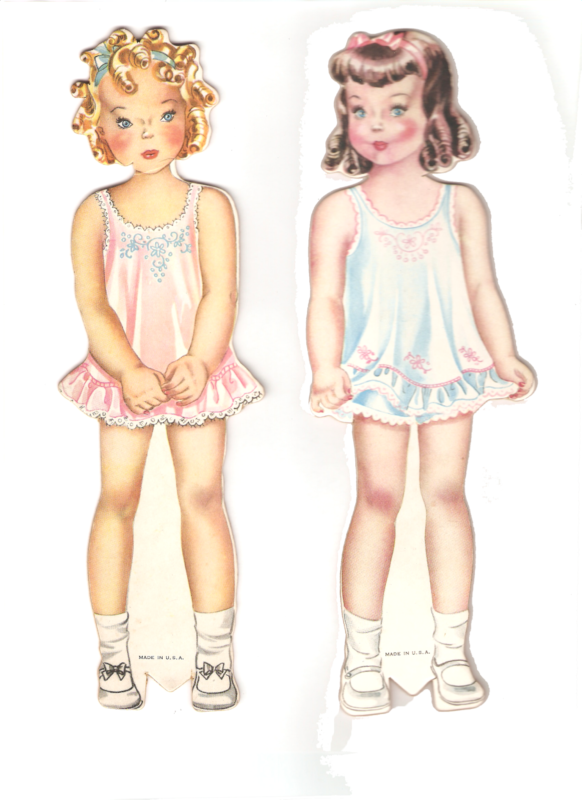 Miss Missy Paper Dolls A Wood Doll