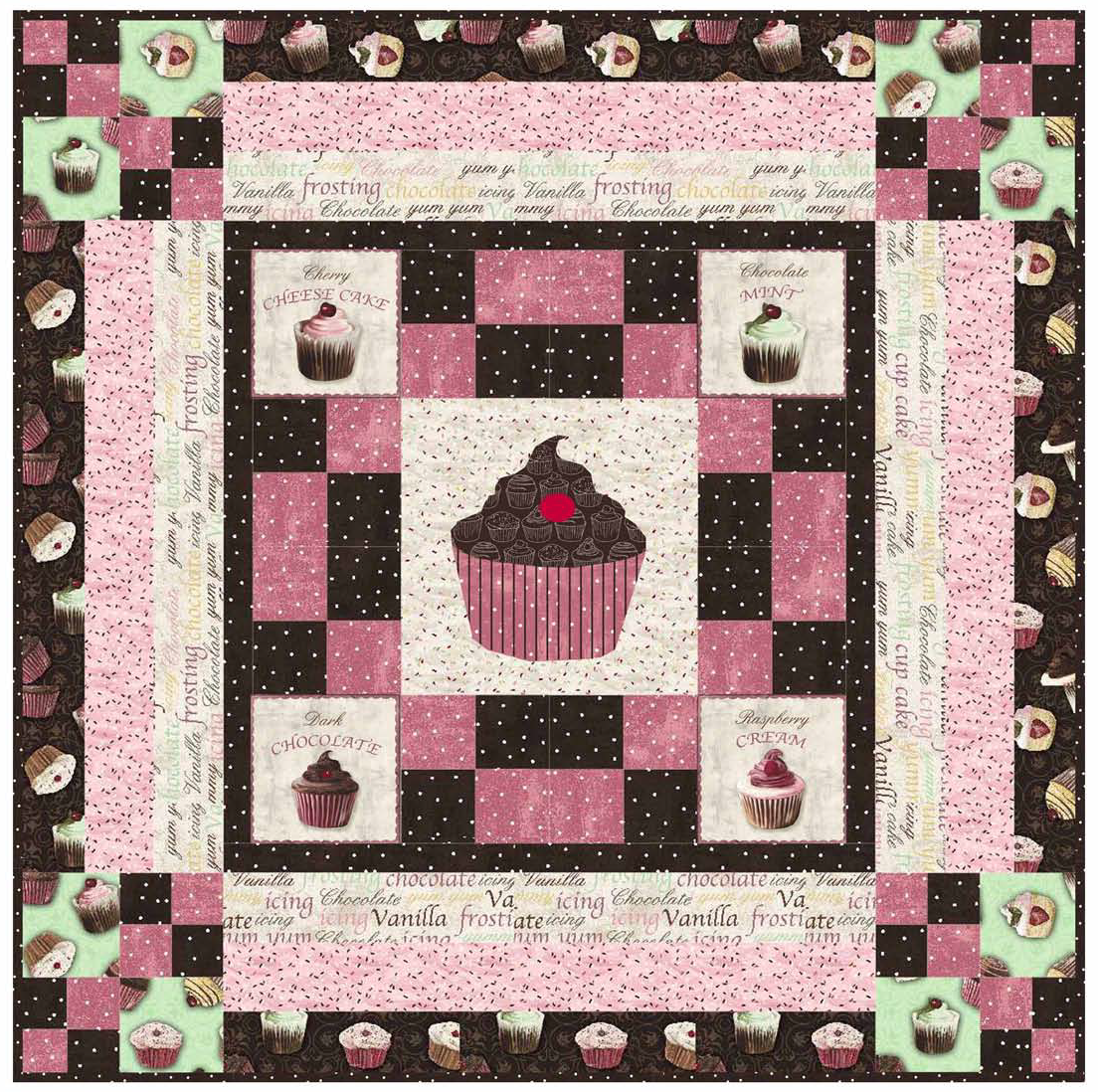 Quilt Inspiration Free pattern day Sweets ! Cupcakes, Ice Cream