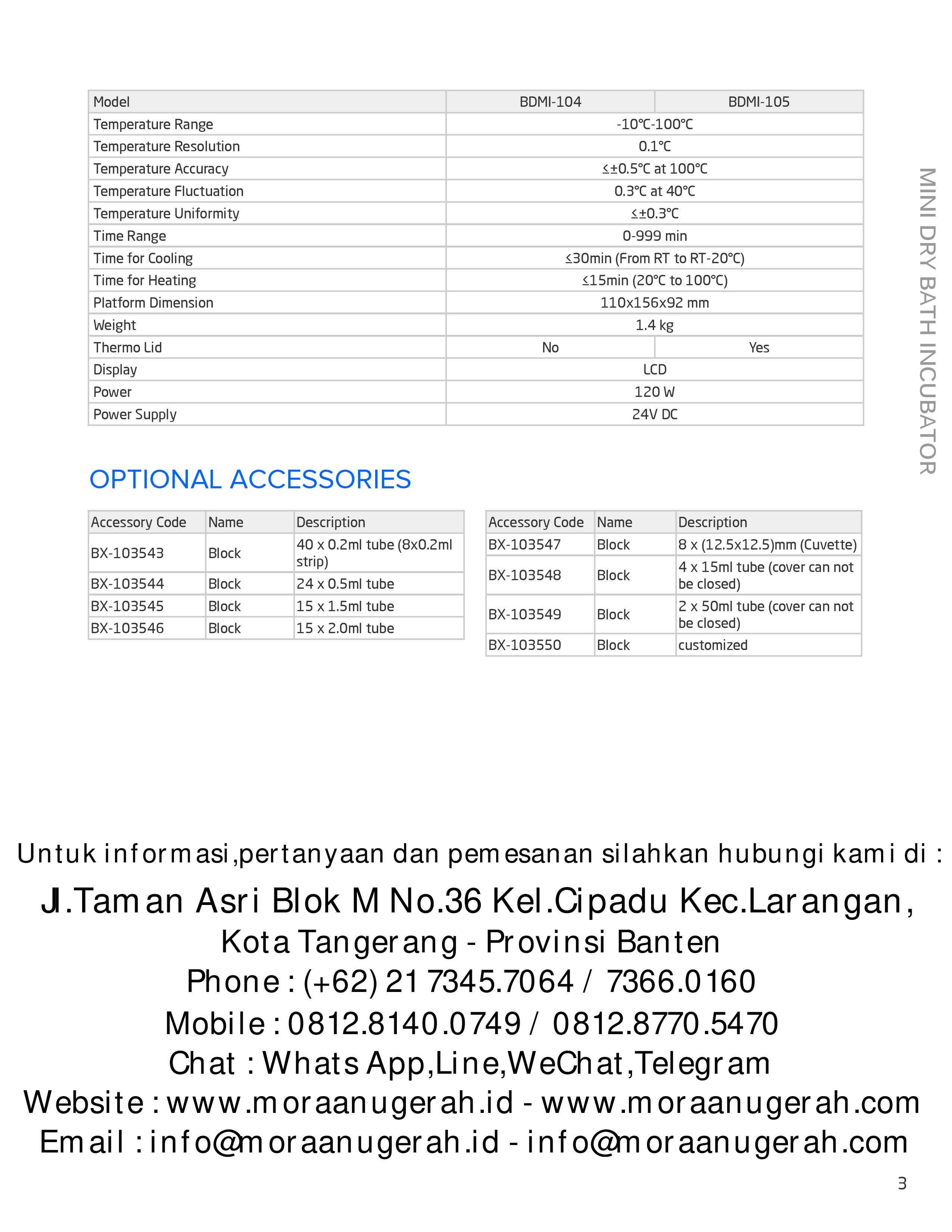 Mini Dry Bath Incubator 
