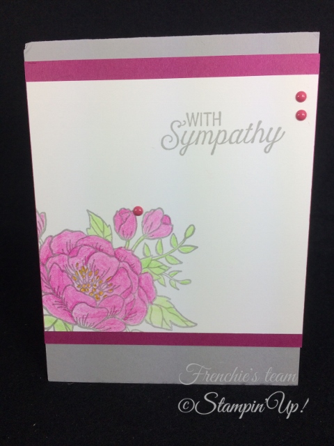 Birthday Blooms, Flourishing Phrase , Stampin'Up!, Frenchie Team