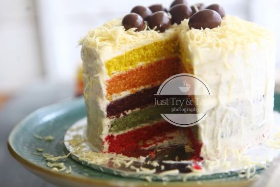 Resep Rainbow Cake JTT