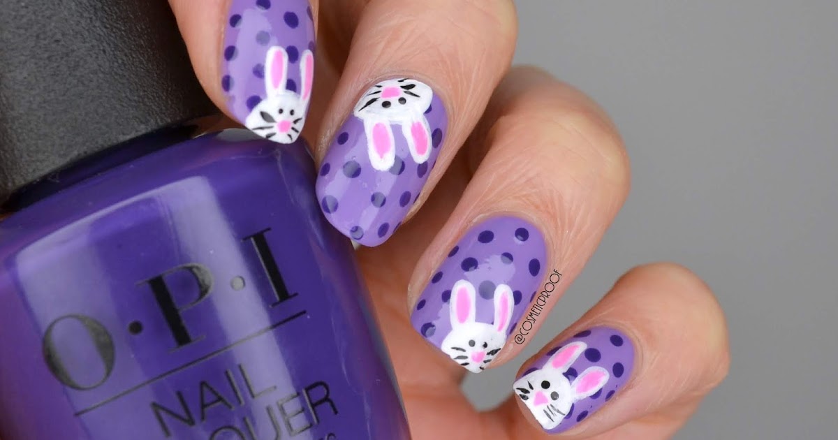 NAILS Happy Easter Bunny CBBxManiMonday Cosmetic Proof Vancouver