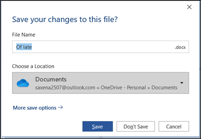 Restaurar el antiguo cuadro de diálogo "Guardar como" para las aplicaciones de Office 365