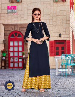 Diya trendz biba vol 2 kurti with palazzo