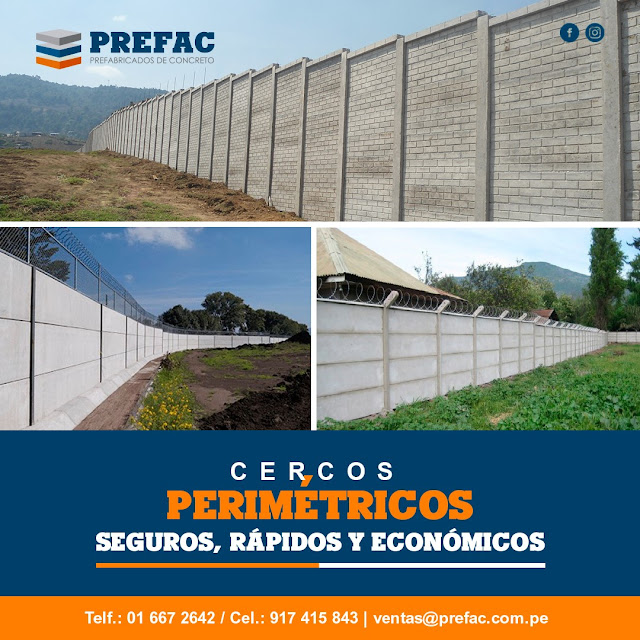 Cercos Perimétricos de Concreto Perú