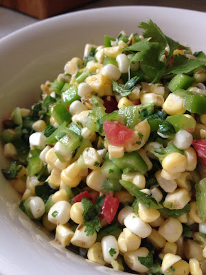 RAW recipe, Corn, Salad