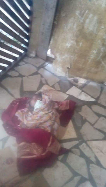 6-month-old baby found dumped in a shop along Orile Agege road (photos)