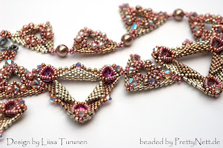 Necklace "Serval" beaded by PrettyNett.de