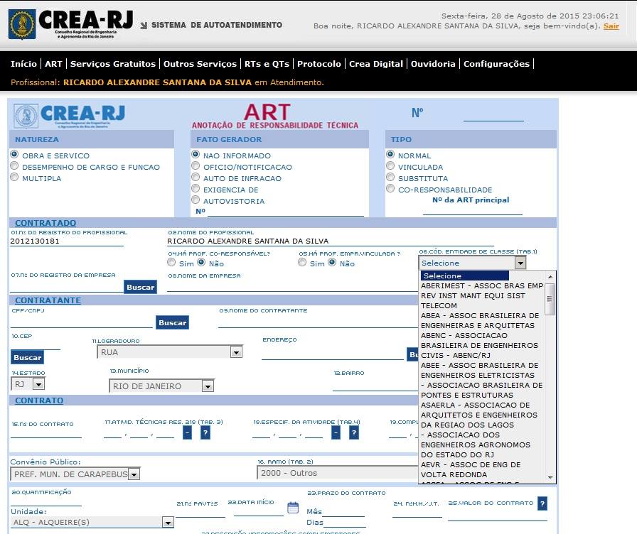 Blogger Perito Federal Dr° Ricardo Alexandre S. da Silva - CREA-SE ...