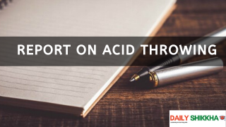 Report on Acid Throwing