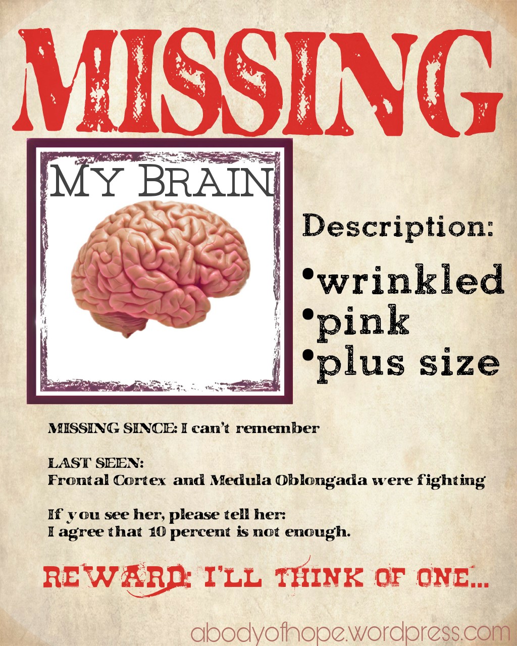 Lost brain