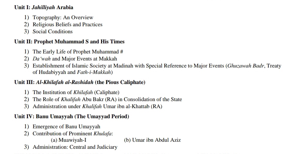 University Of Kashmir UG 1st Semester Islamic Studies Notes/Study Material Pdf Download