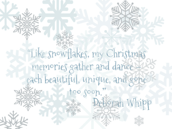 Snowflake quote Pine Cones and Acorns