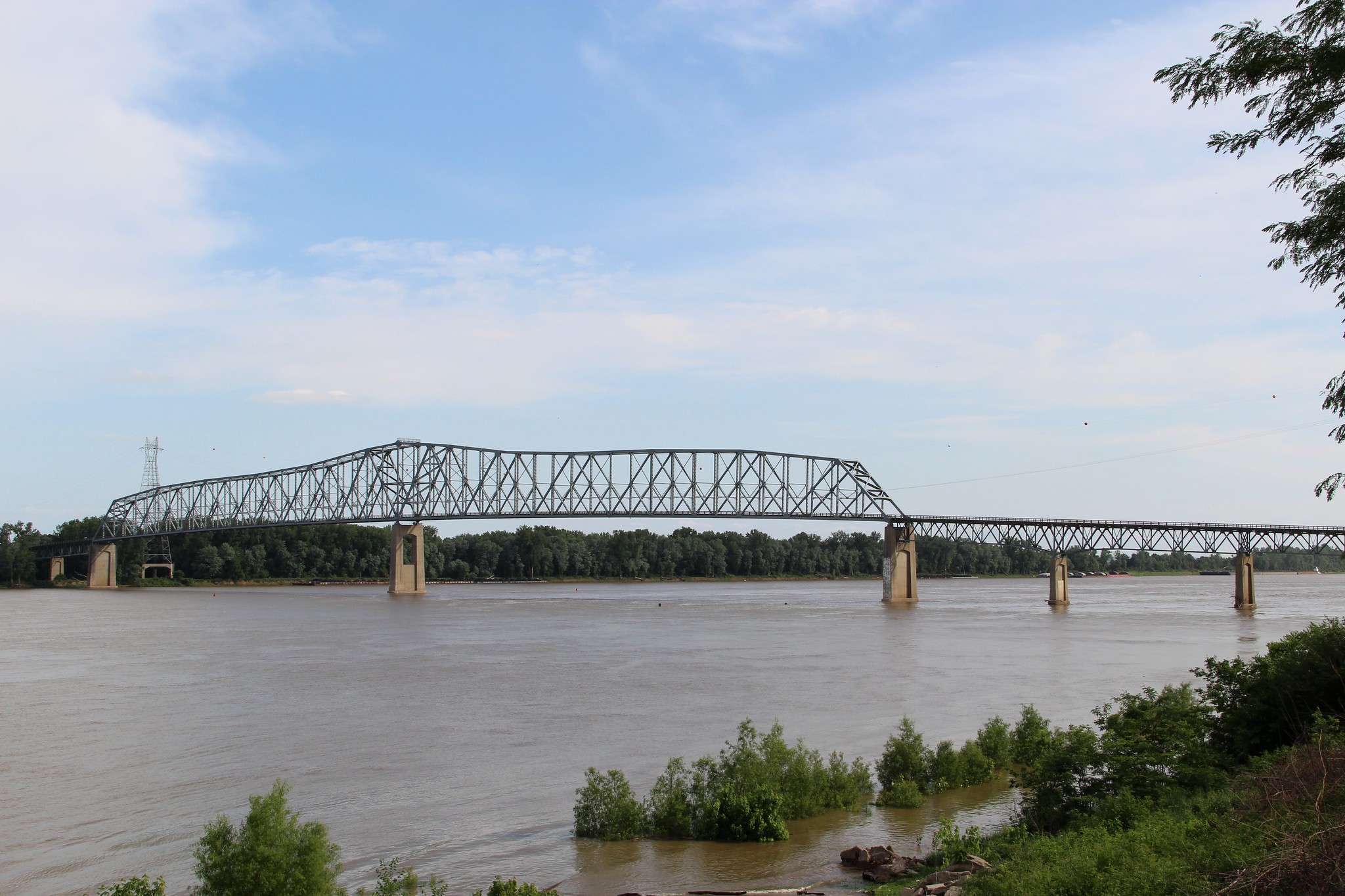 Industrial History 1956 IL13+KY56 Bridge over Ohio River at Old