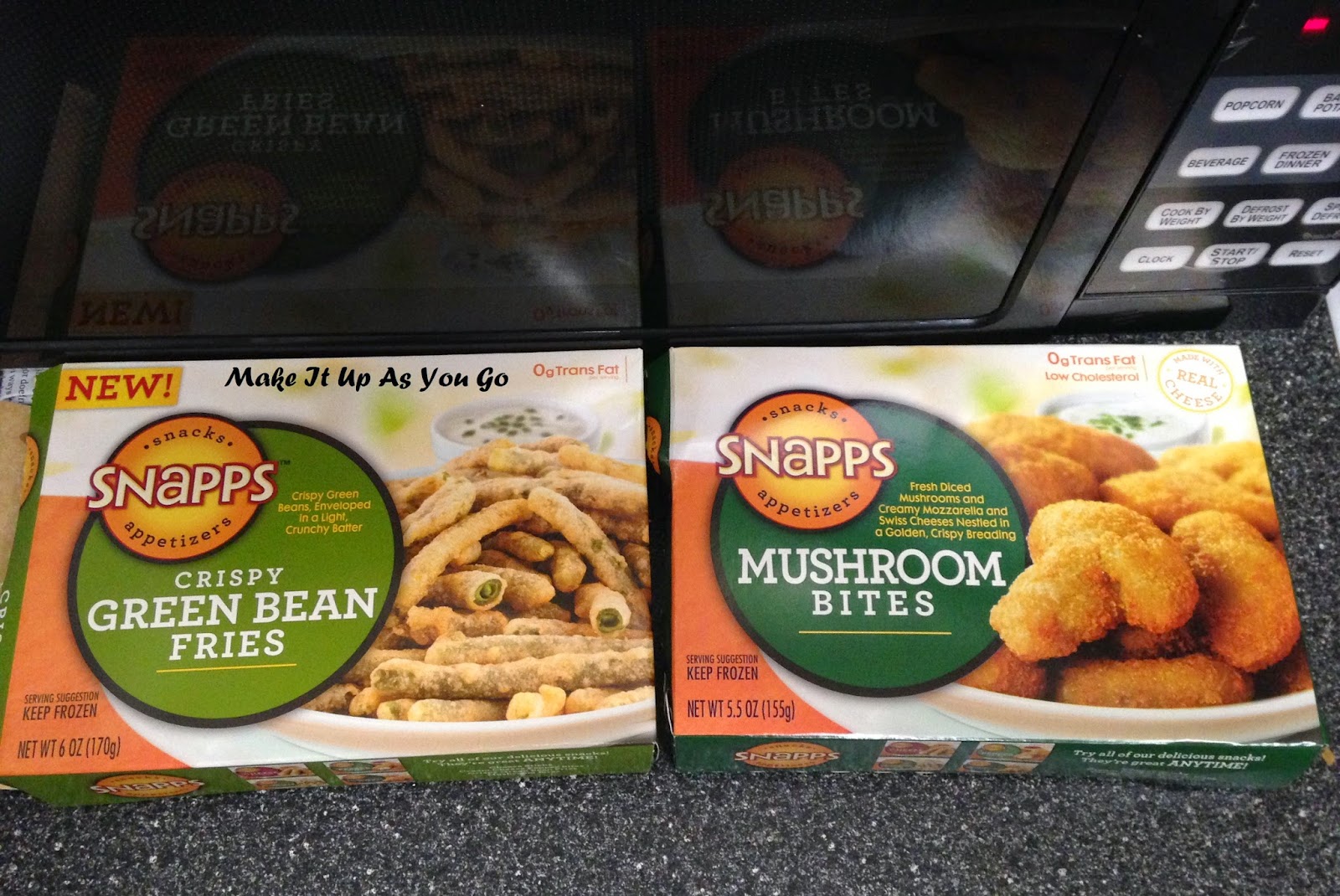 Make It Up As You Go Cheap Eats Dollar Tree Snapps brand Crispy Green Bean Fries and