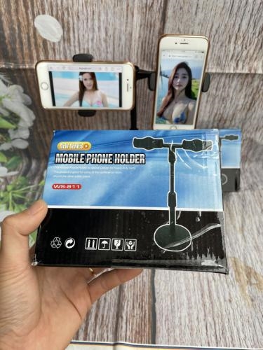 Giá đỡ điện thoại livestream 2 kẹp WS-811 điều chỉnh được độ cao 16 f49839aa9 7494 45eb a888