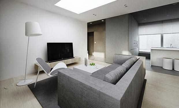 modern minimalist flat interior design