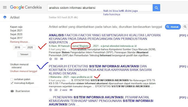 cara mencari jurnal internasional di Google Scholar