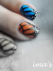 nail butterfly tutorial monarch butterflies ima