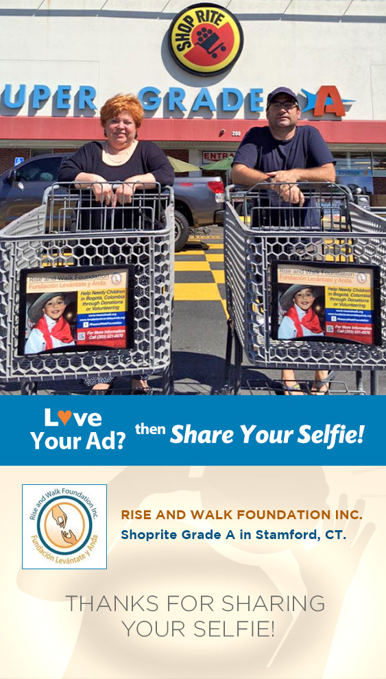 Supermarket Advertising Grocery Cart Advertising Stamford, CT Rise