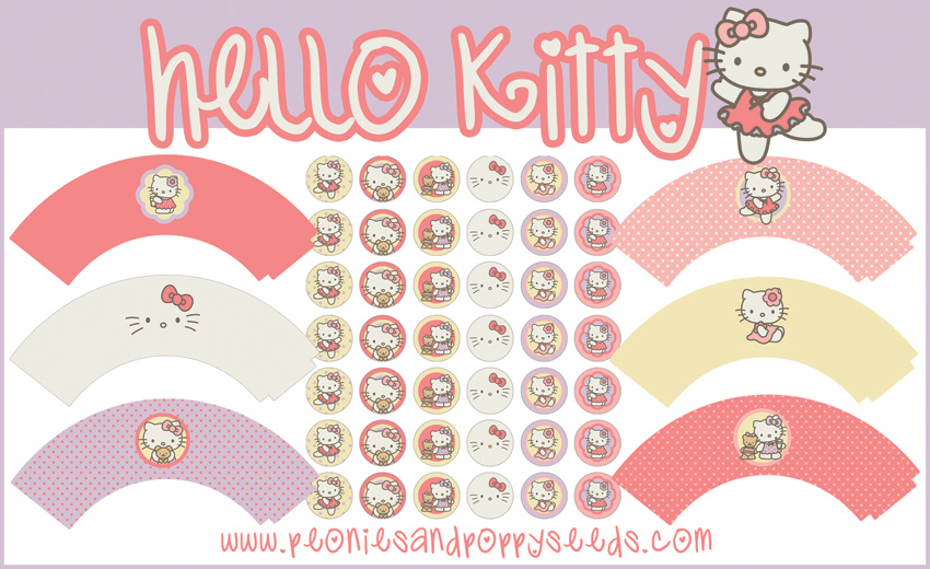 How to Make Hello Kitty Cupcake Toppers (or buy them!)