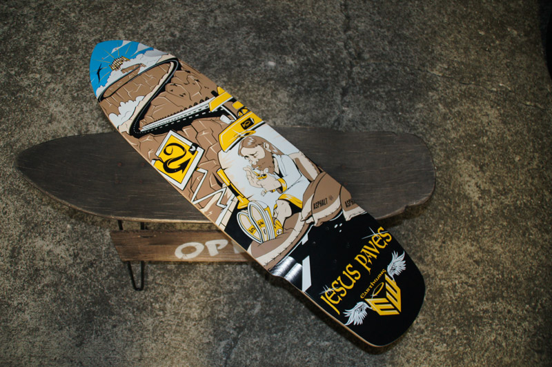 Earthwing Top Mount Full Kick Freeride Deckロンスケとオールドスクールスケートボード My life is good