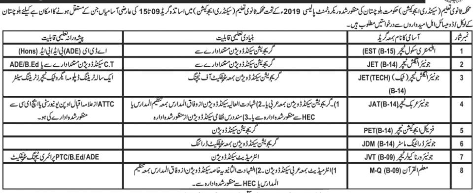 Download Balochistan Secondary education Department Application Form 2019 Download Balochistan Secondary education Department Application Form 2019