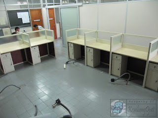 meja cubicle Knockdown  Meja partisi bongkar pasang  Furniture semarang