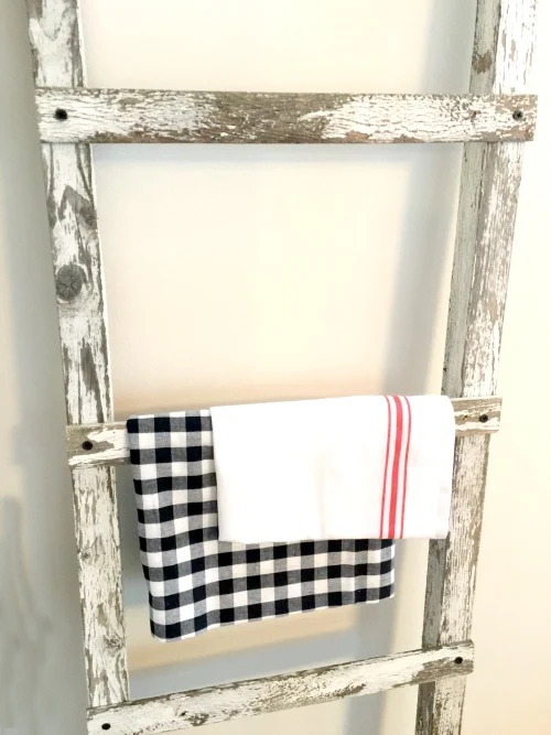 Chippy ladder with fabric