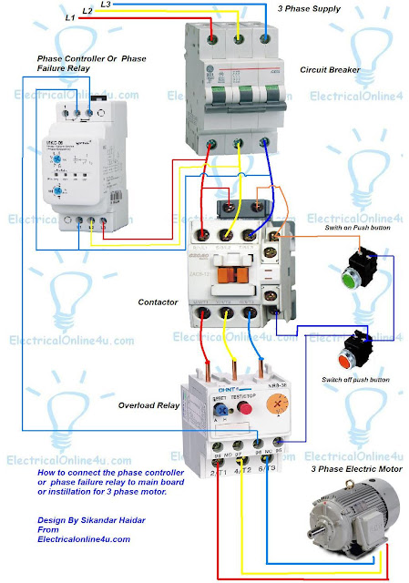 Wiring Diagram For Phase Failure Relay