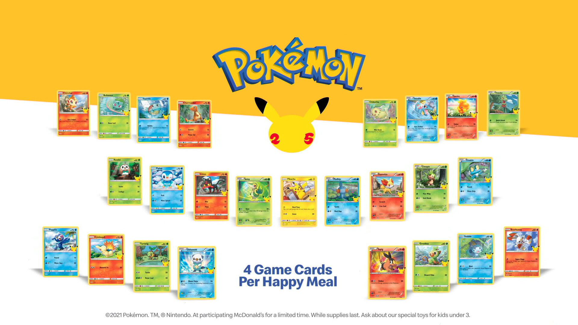 TodoTCG Blog 25th Aniversario Pokémon McDonalds 2021