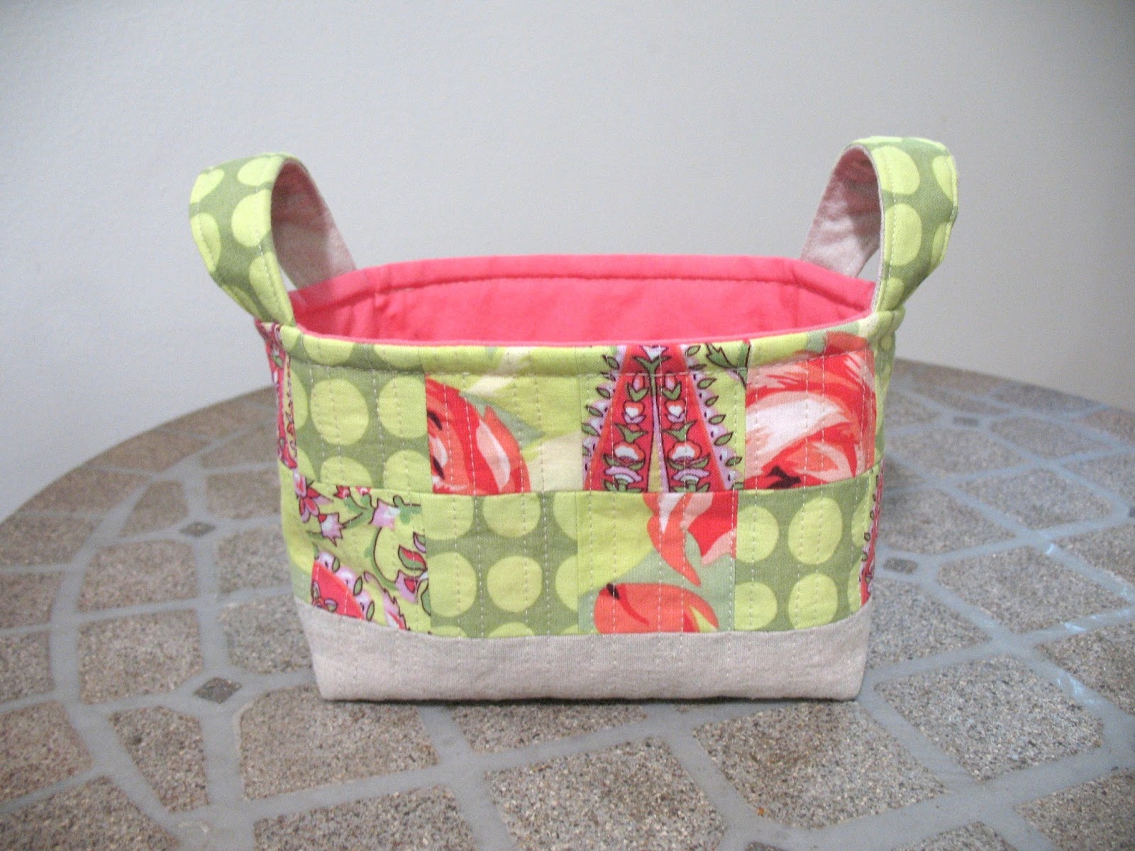 Ye Olde Quilted Fabric Baskets