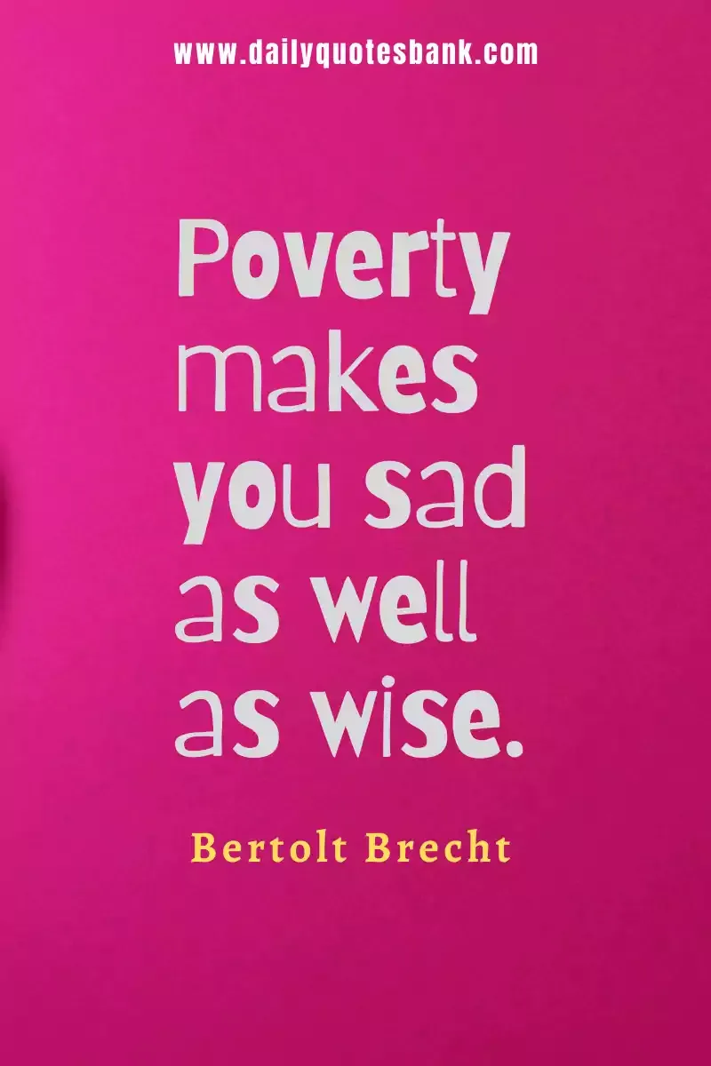 Quotes About Poverty and Happiness