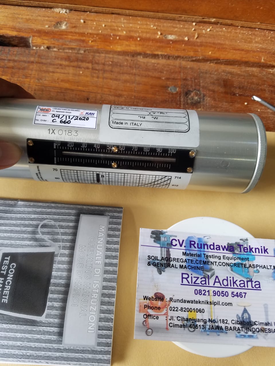 Concrete Hammer Test QC