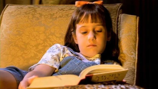 Reading scene from Matilda