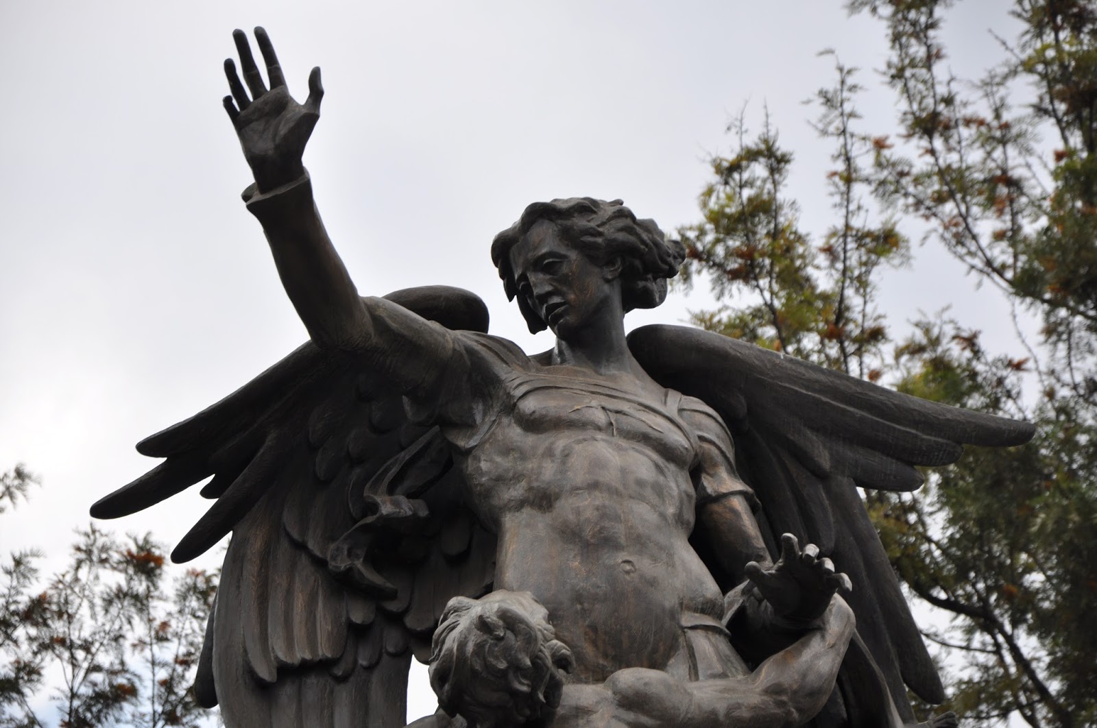 Orbis Catholicus Secundus Angel Statue in Mexico City