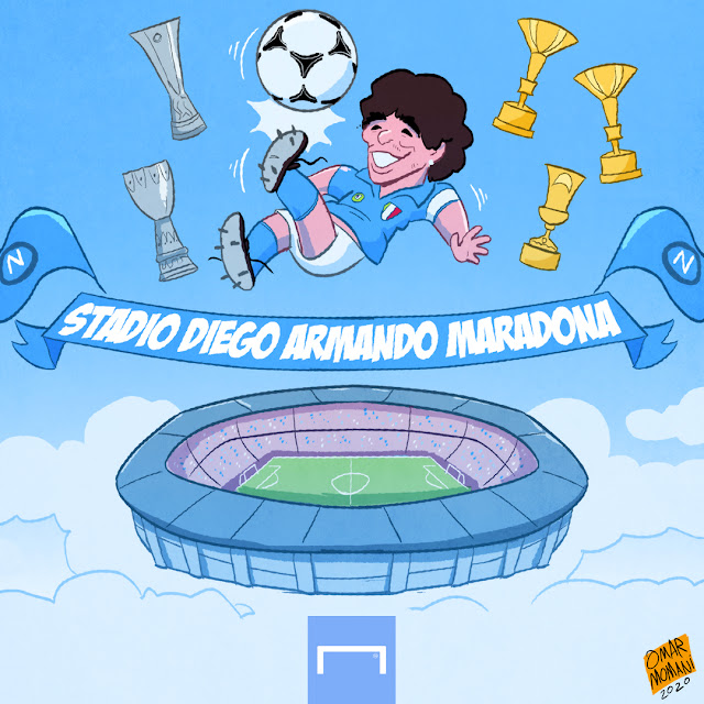 Diego Maradona Napoli Cartoon