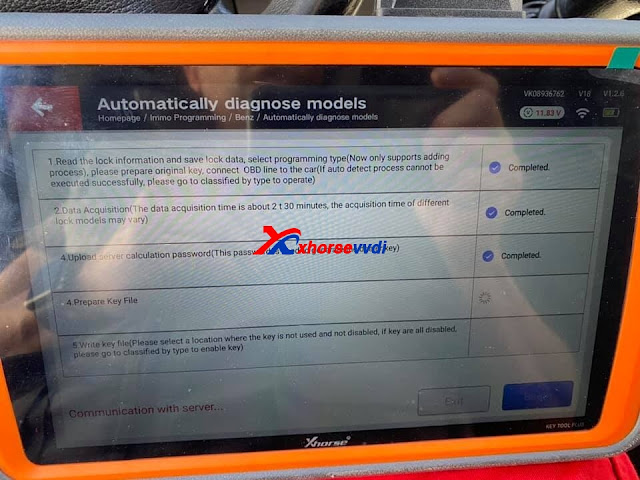 Xhorse VVDI Key Tool Plus Program W906 Sprinter 2016 07