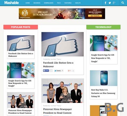 15 Top Collections Responsive Blogger Template for Magazine 2015