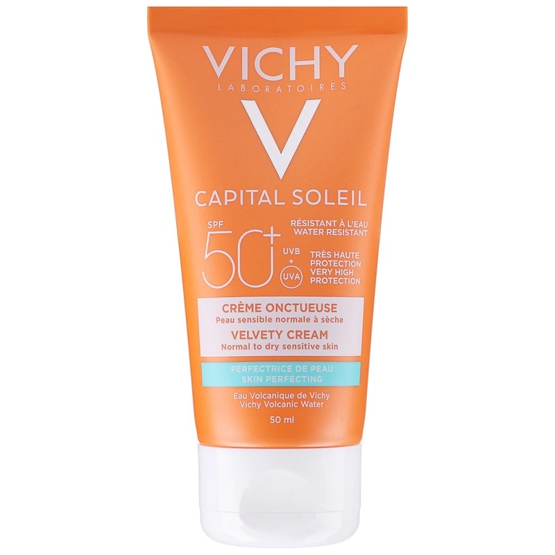 Vichy Kem chống nắng cho da thường, da khô Capital Soleil Velvety Cream SPF50 50ml