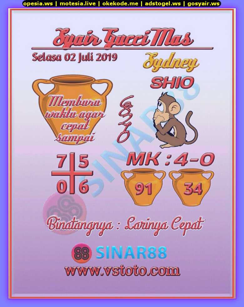 Forum Syair Sd Selasa 2 Juli 2019 - Forum Syair Togel Hongkong Singapura  Sydney